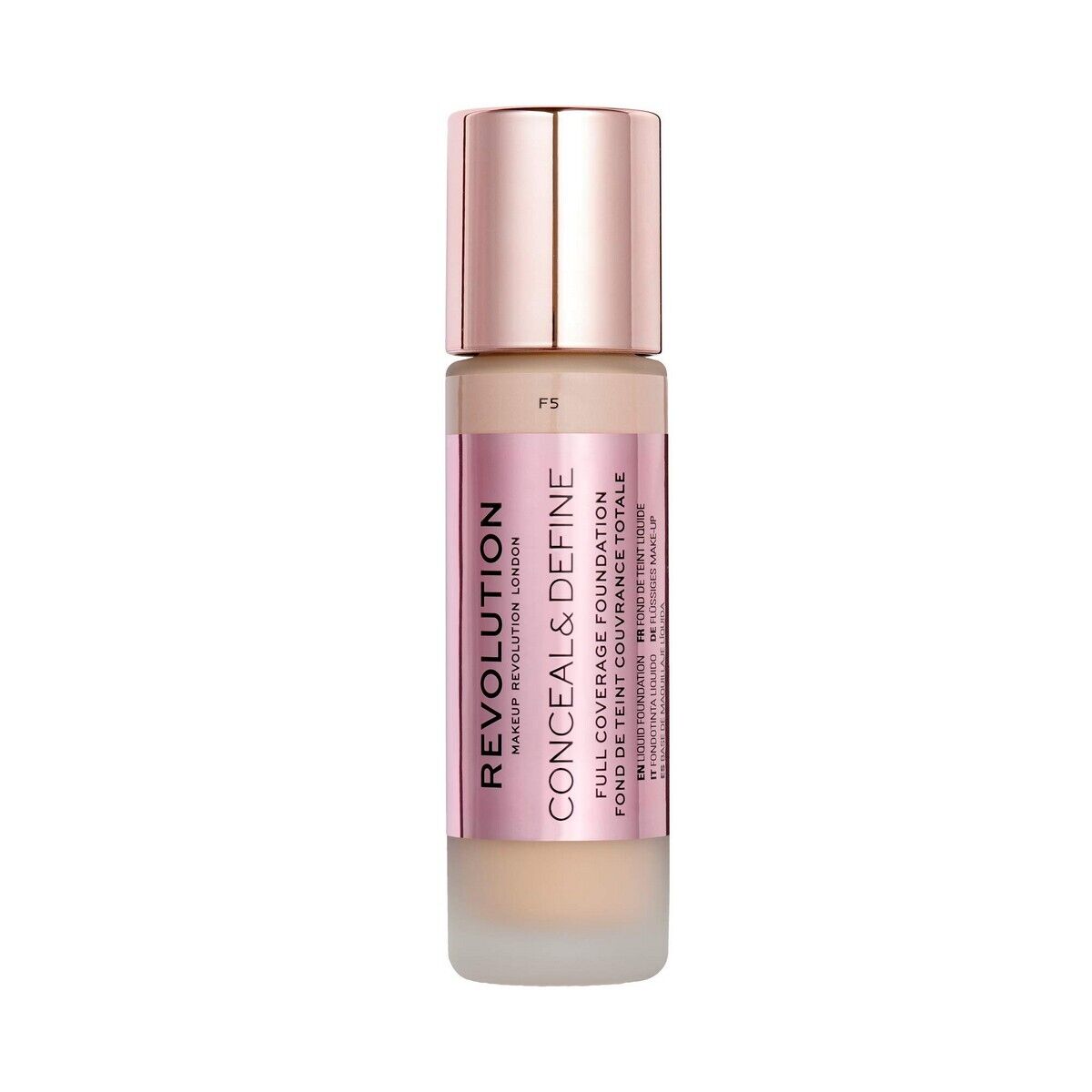 Base per Trucco Fluida Revolution Make Up Conceal & Define Nº F5 [23 ml]
