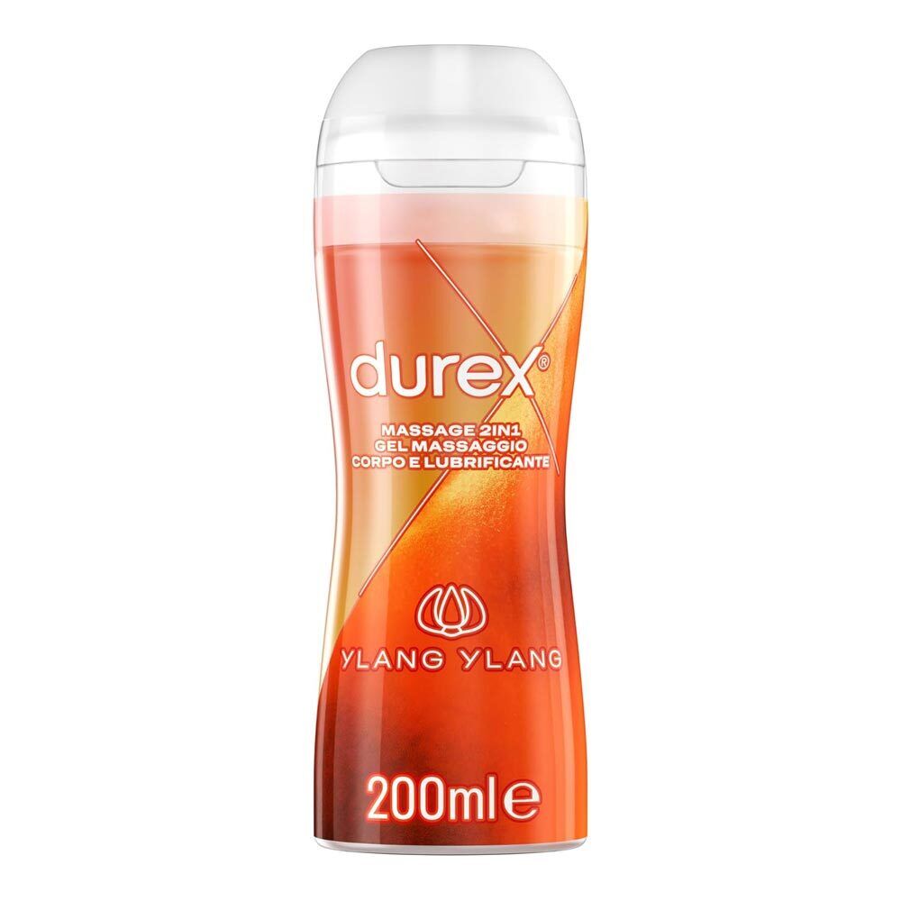 Durex Massage 2in1 Ylang Ylang Gel Massaggio e Lubrificante, 200ml