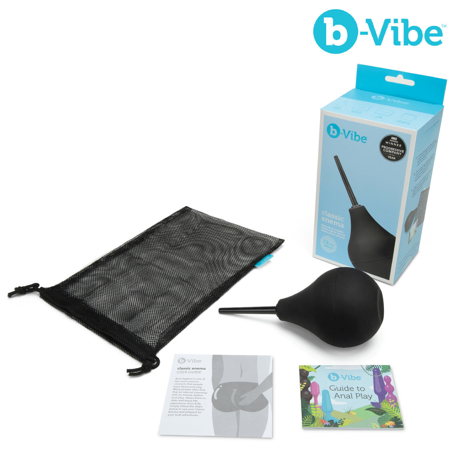 B-Vibe - Classic Bulb Anal Douche Enema Clyster Lavaggio Pulizia Clistere Anale