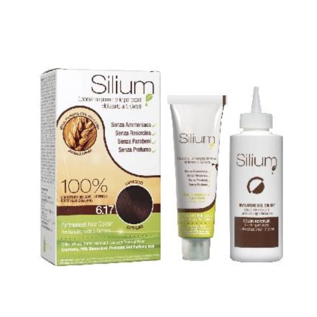 Silium Colorazione Permanente Capelli In Crema 6.17 Cappuccino Tinta