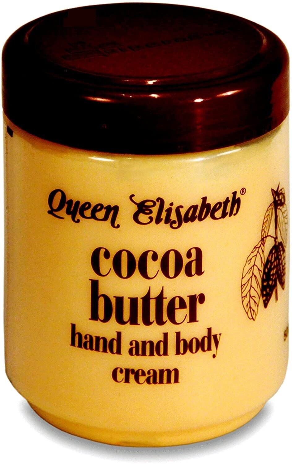 Queen Elizabeth Cacao Burro Calma E Ammorbidisce Mano Body Crema Barattolo 500ml
