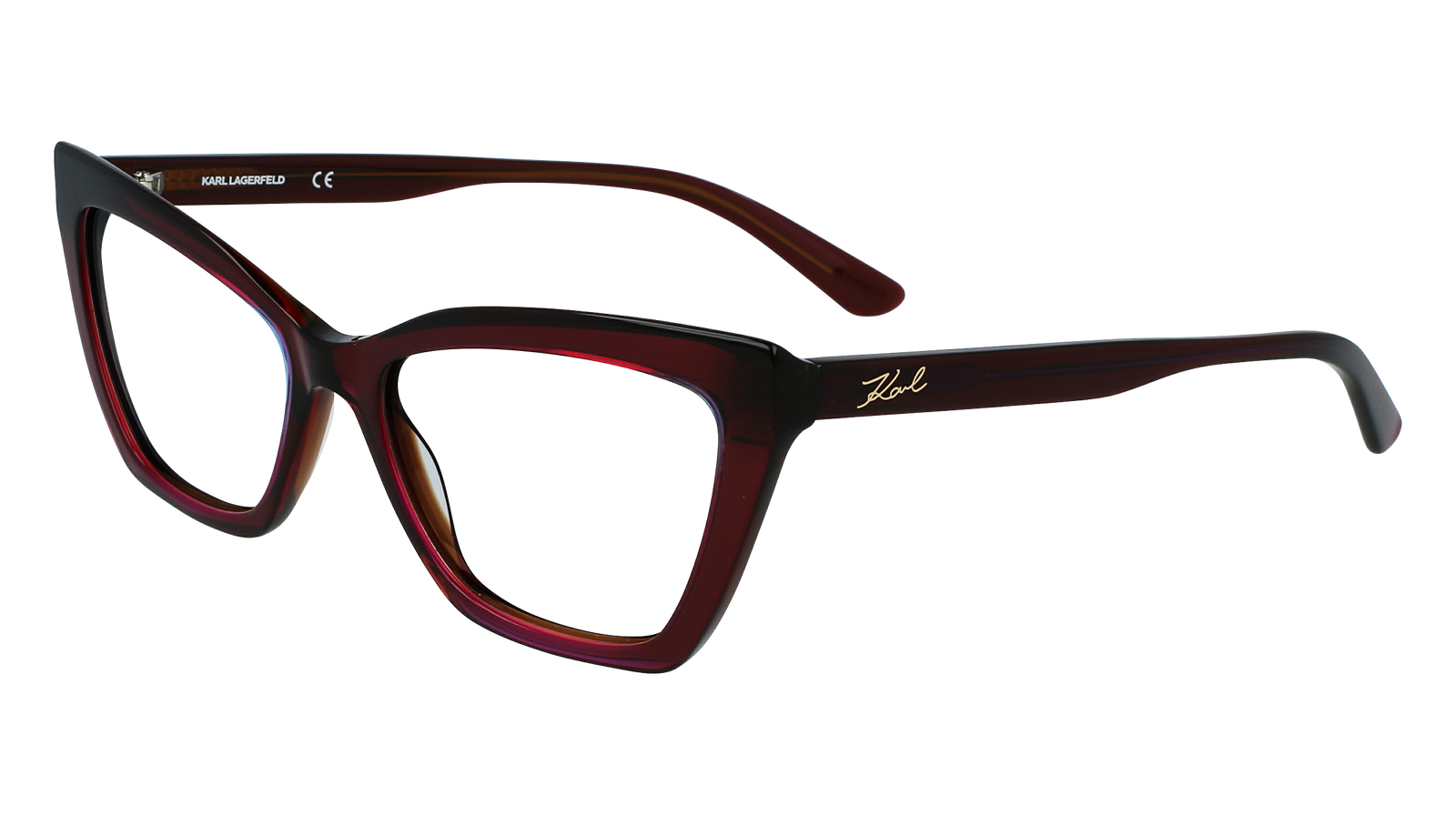 Occhiali da Vista KARL LAGERFELD 48002 603 BURGUNDY TRILAYER 54/17/140 Donna