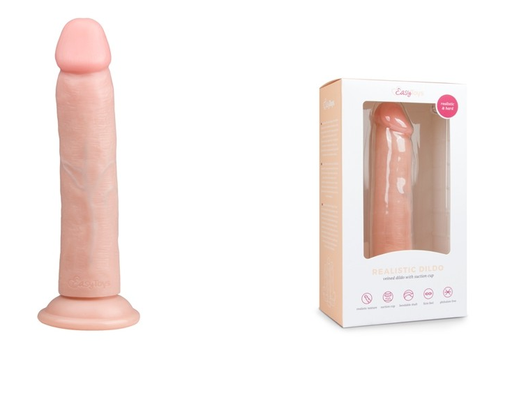 Dildo Fallo Pene Realistico con Ventosa Forte Anale Vaginale 20 cm
