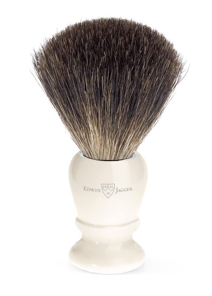 Edwin Jagger 81P47 Pure Badger Pennello da barba (d4k)