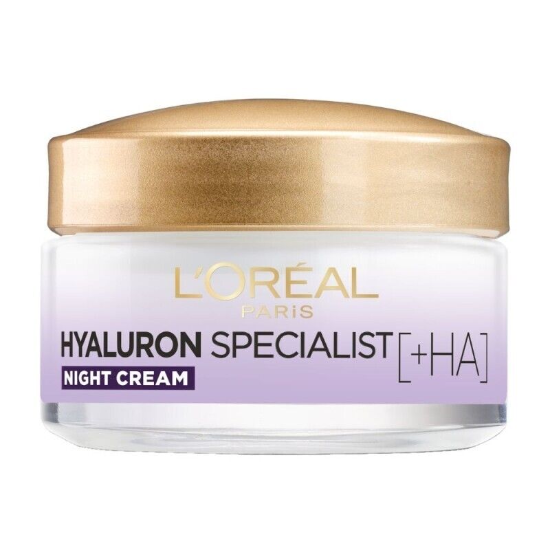 L'Oréal Paris Hyaluron Crema/Maschera Notte Riempitiva Specialistica, 50 ml