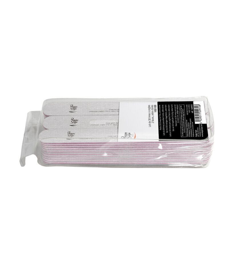 PEGGY SAGE 30 LIME PER UNGHIE LAVABILE ZEBRA 100/100 DOUBLE FACE EXTRA RESISTENT