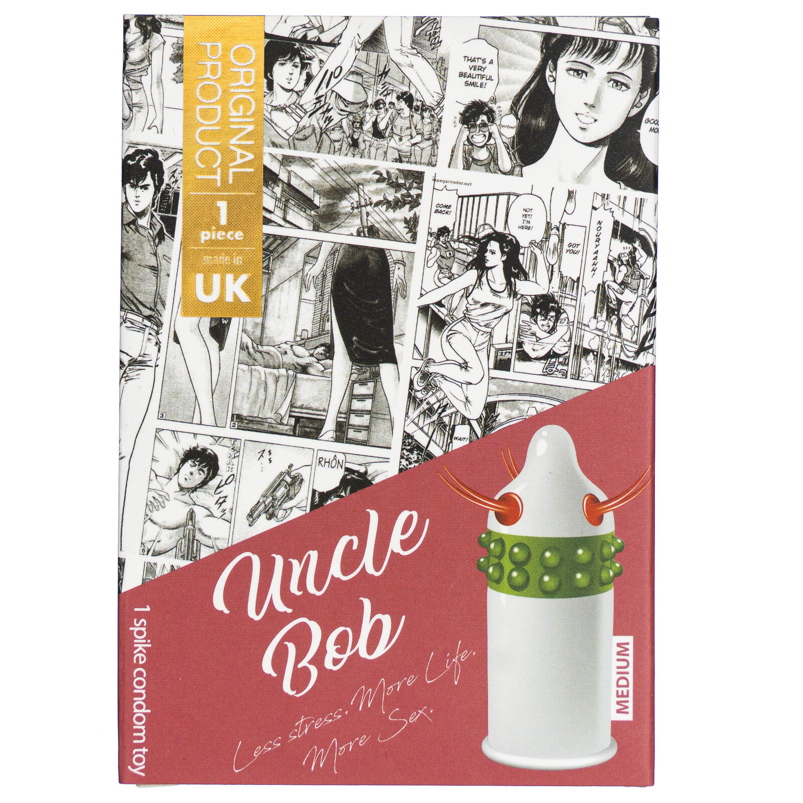 Egzo Uncle Bob Preservativo con tubature Medium, 1 pezzo