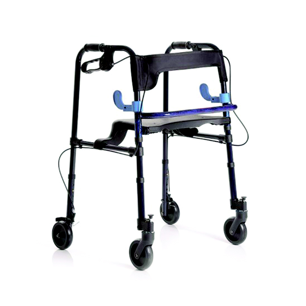 Deambulatore girello Rollator Pieghevole per anziani disabili Con freni E Sedile