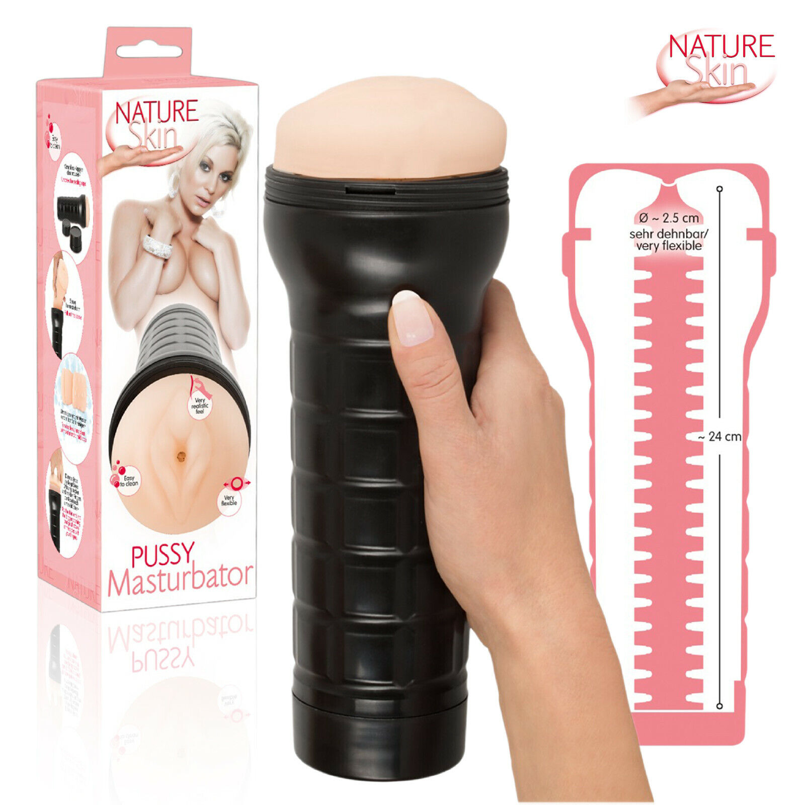 Nature Skin Realistic Men Masturbator - Male Toy for Penis Masturbation - TPE