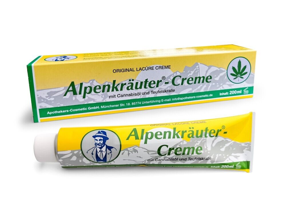LLoyd Alpenkrauter Crema con artiglio del diavolo e olio di canapa, 200 ml