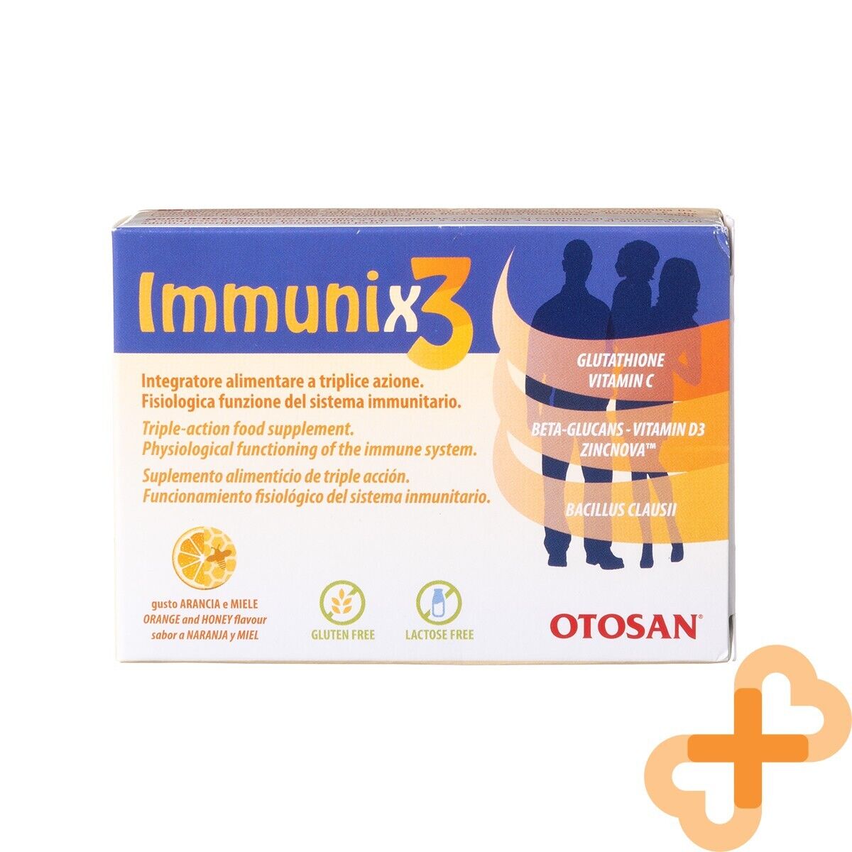 OTOSAN IMMUNIX3 40 Compresse Masticabili Integratore Alimentare Tripla Azione...
