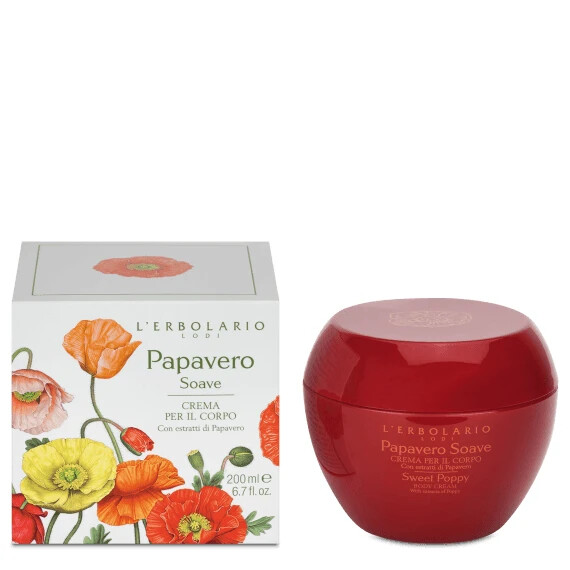 Papavero Soave Crema Corpo Profumata Idratante 200ml L'Erbolario