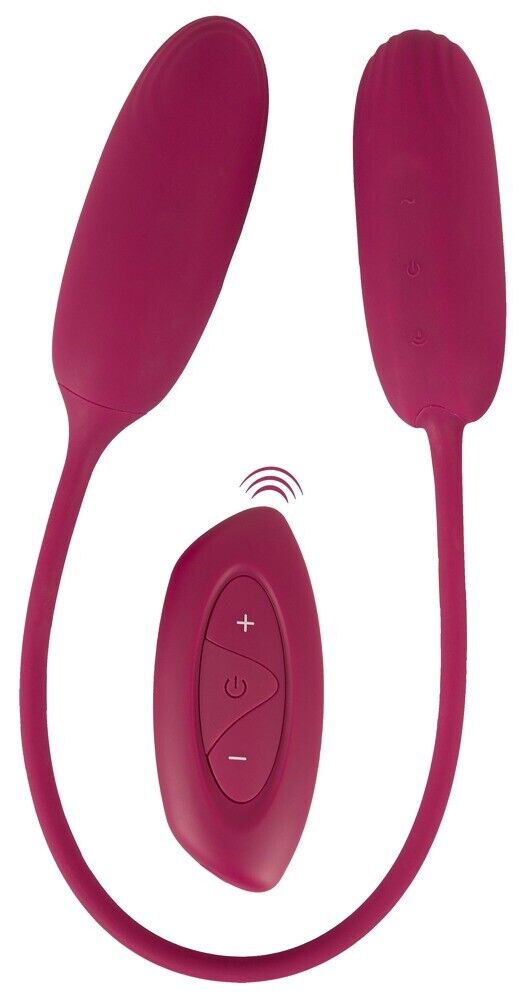Vibratore & Shaker Doppio Telecomandato due ovetti collegati sex toy silicone
