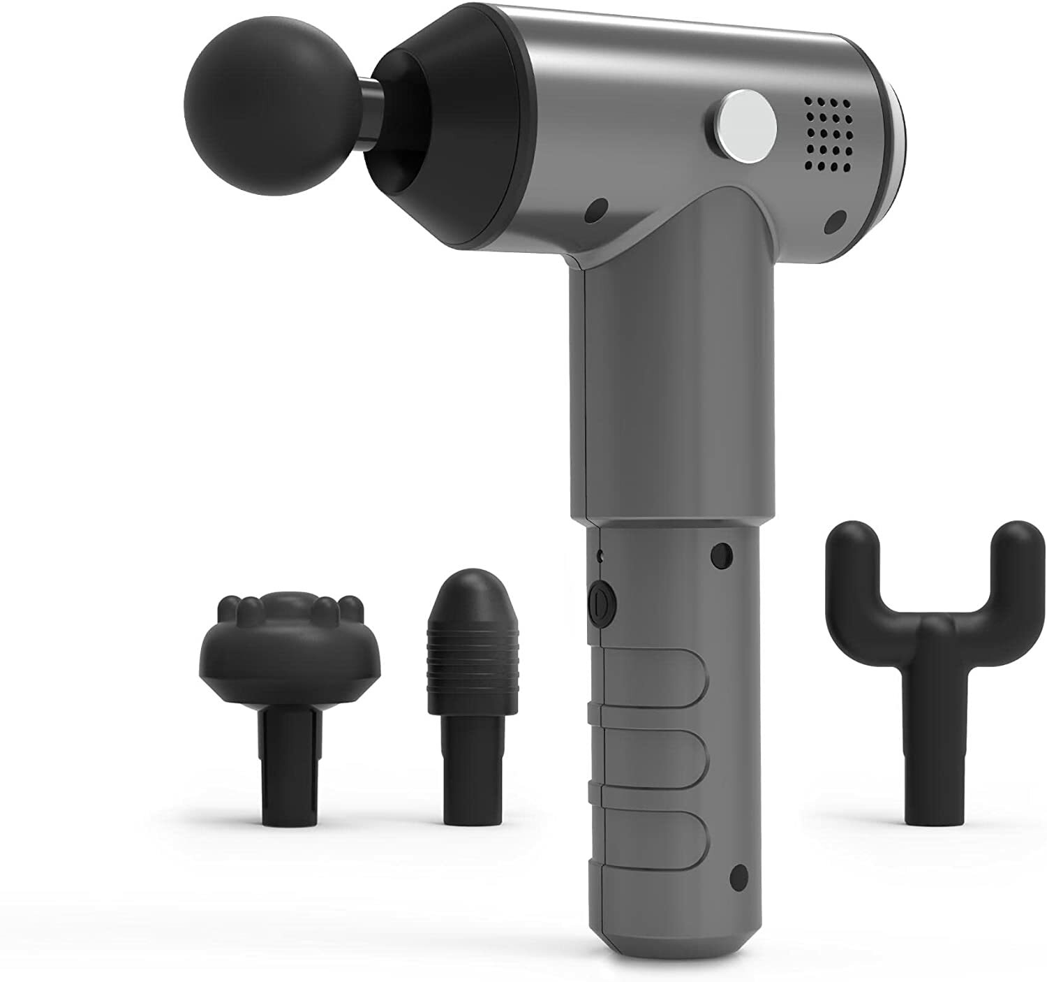 medisana MG 500 Pro Pistola per massaggi 4 teste massaggianti grigio batteria