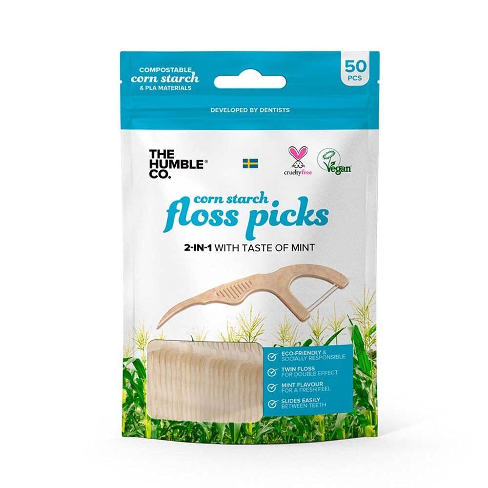 Humble Natural Dental Floss Picks - Flossers - Bastoncini di filo (Y9o)