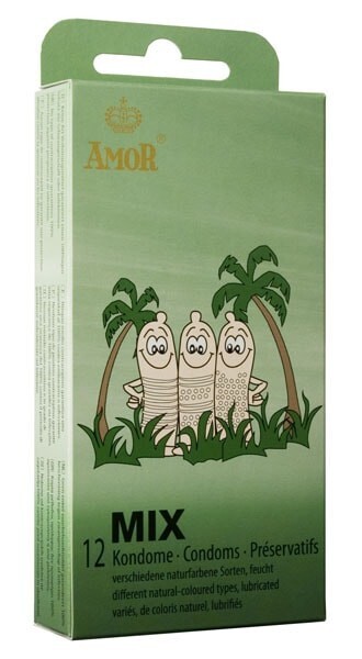 AMOR PACCO DA 12 PRESERVATIVI CON RILIEVO PROFILATTICI CONDOMS PER UOMO