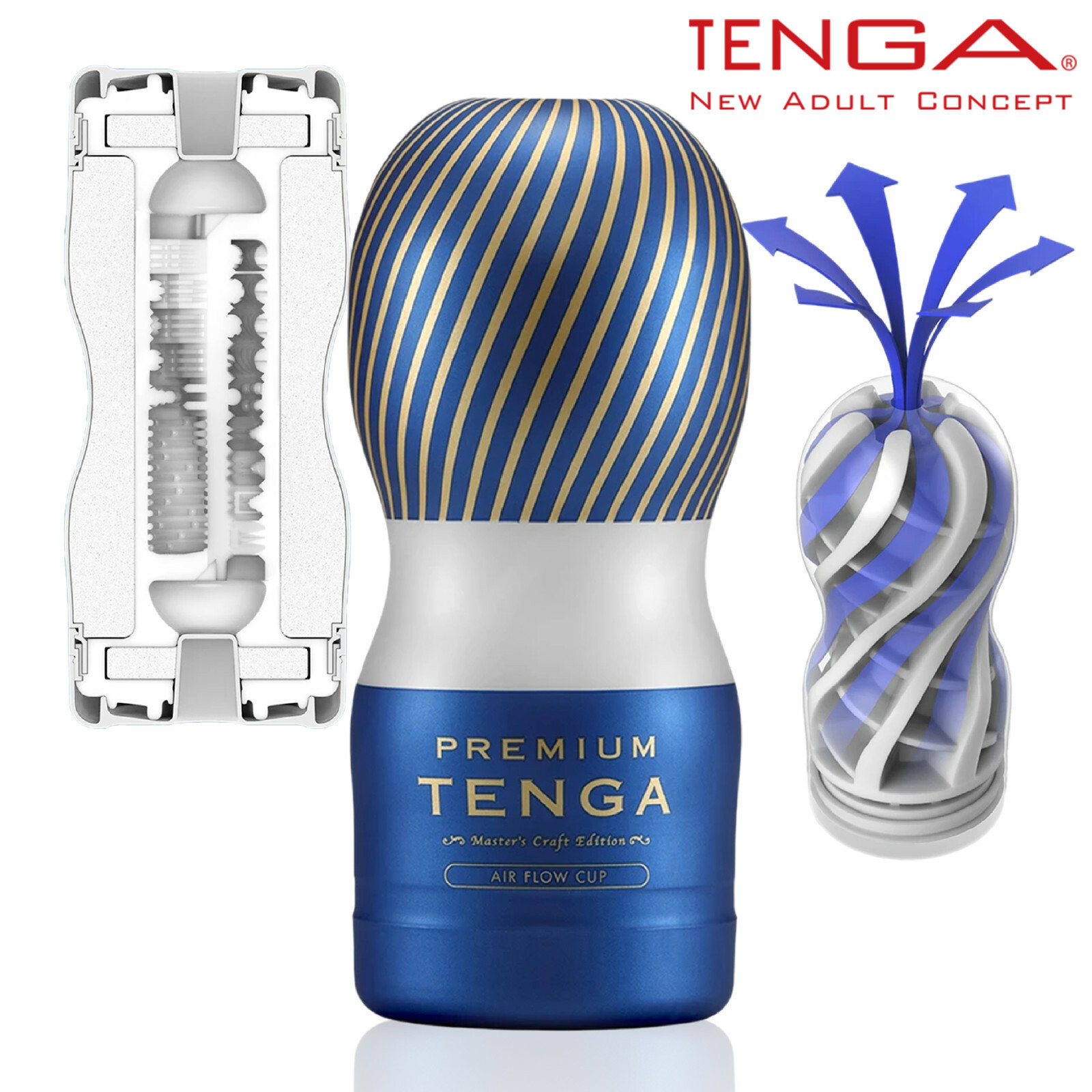 Tenga Premium Air Flow Cup - Vacuum Disposable Stroker Adjustable Sucking Effect