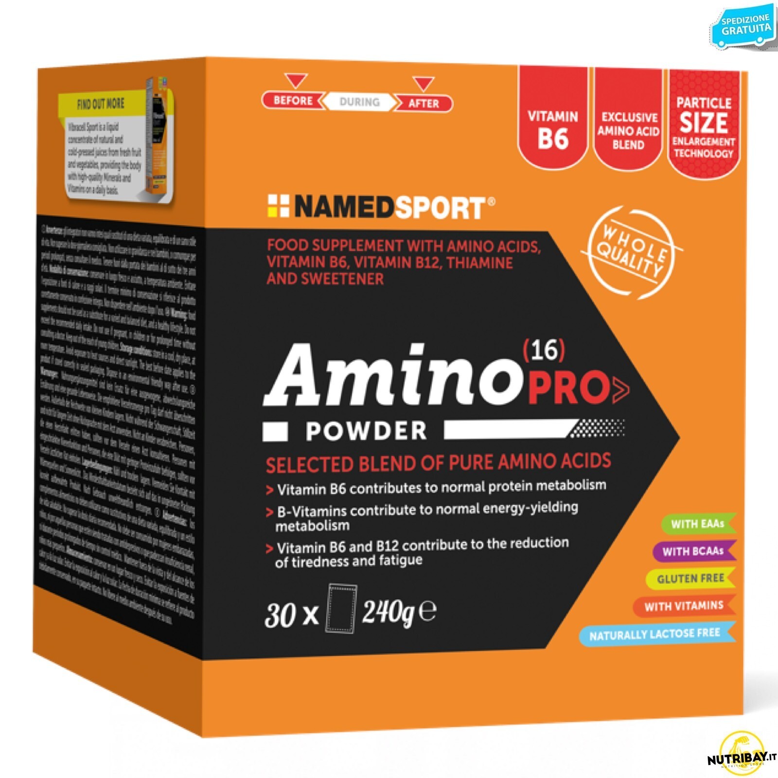 Named Sport Amino (16) Pro Powder - 30 bustine da 8 gr Aminoacidi essenziali
