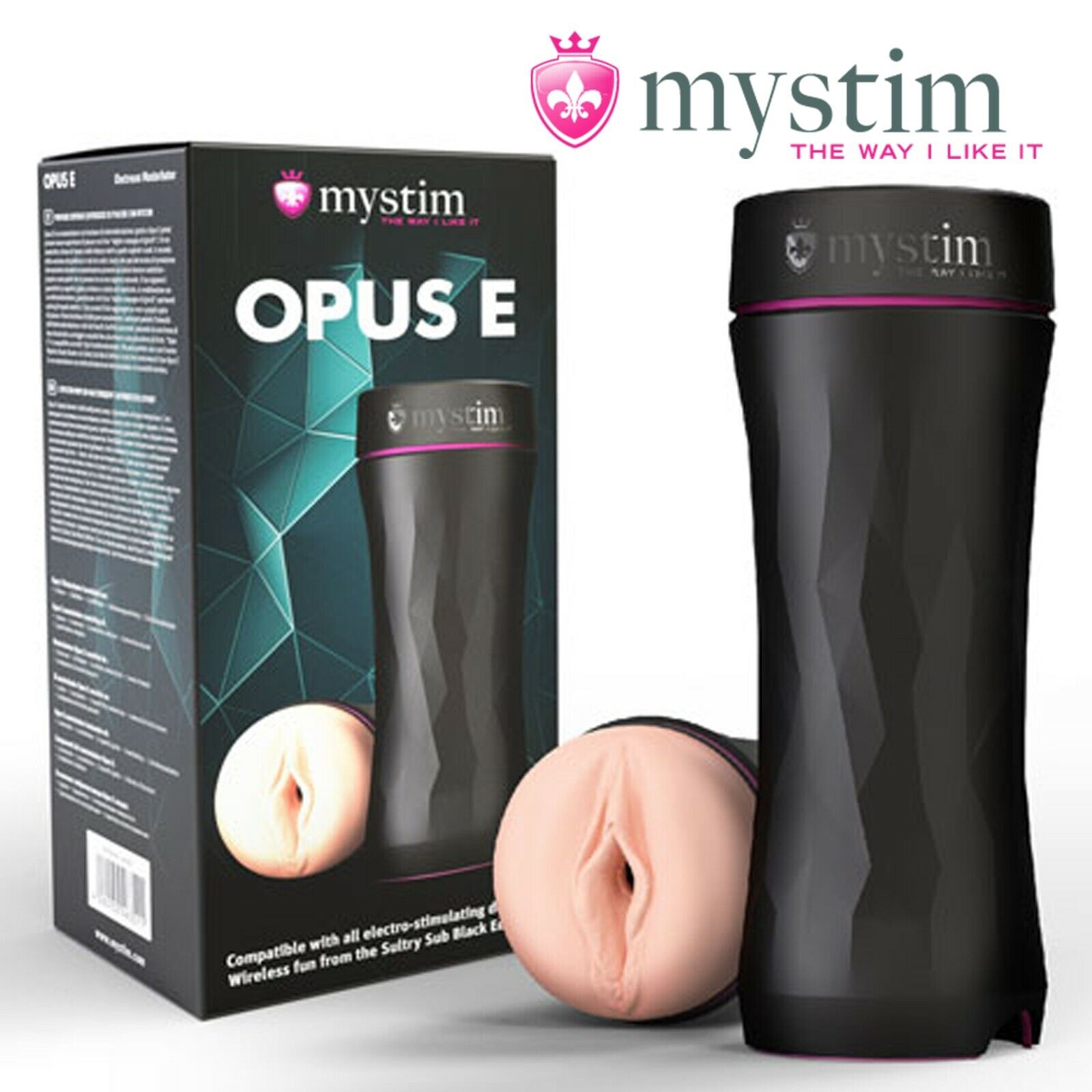 Mystim - Opus E-Masturbator Real Vagina - Masturbatore e-stim elettrostimolante