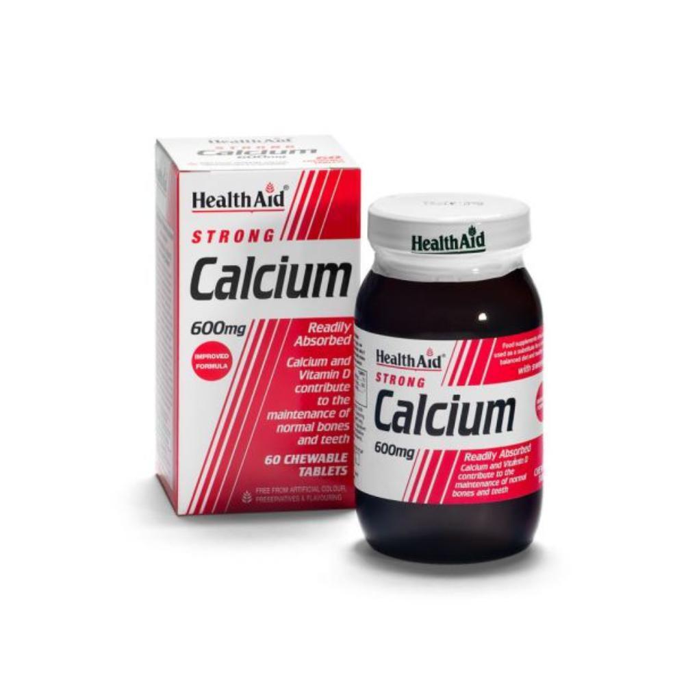 CALCIUM 600 MG 60 COMPRESSE MASTICABILI - A BASE DI CALCIO E VITAMINA D