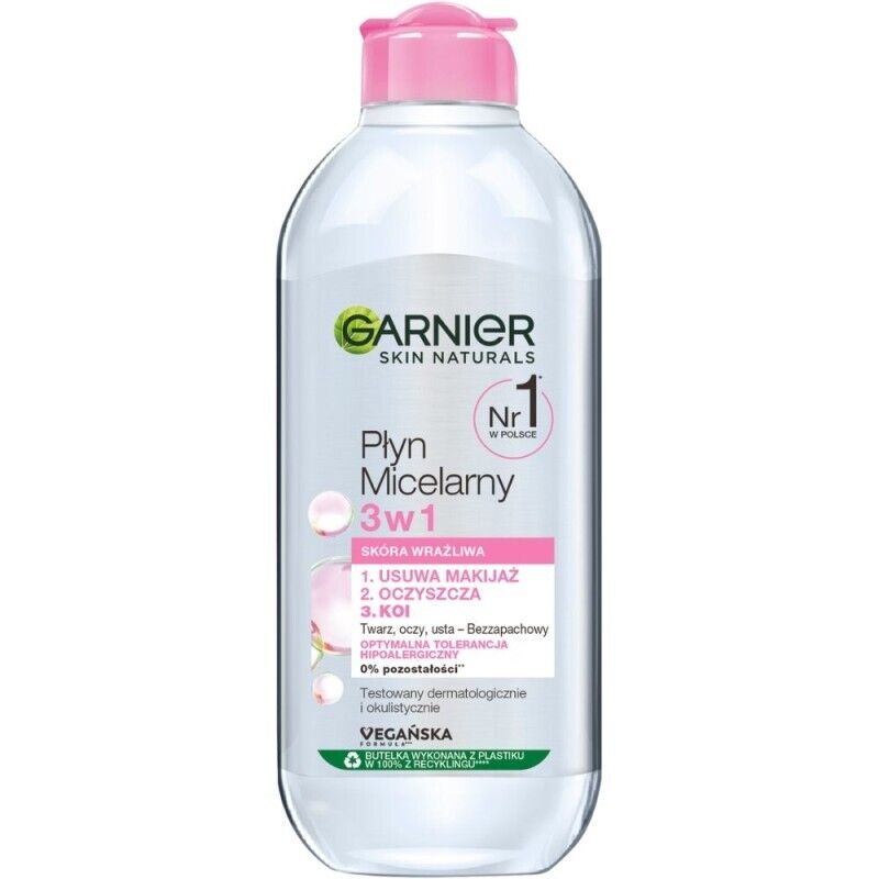 Garnier Skin Naturals Lozione micellare tutto in uno per pelli sensibili, 400 ml