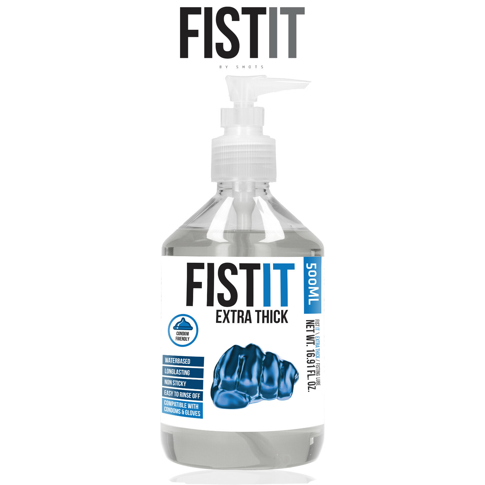 Fist It Lubricant 500ml Extra Water Based Lubrificante a Base d'Acqua Piu Spesso