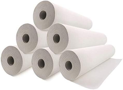 6 pezzi lenzuolino medico 60cm x 60 mt rotolo estetista massaggi