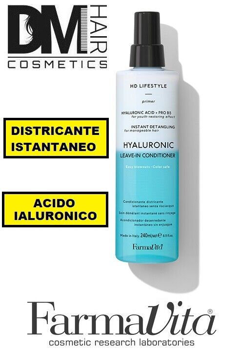 FARMAVITA HD LIFESTYLE HYALURONIC LEAVE-IN CONDITIONER 240ml DISTRICANTE BIFASE