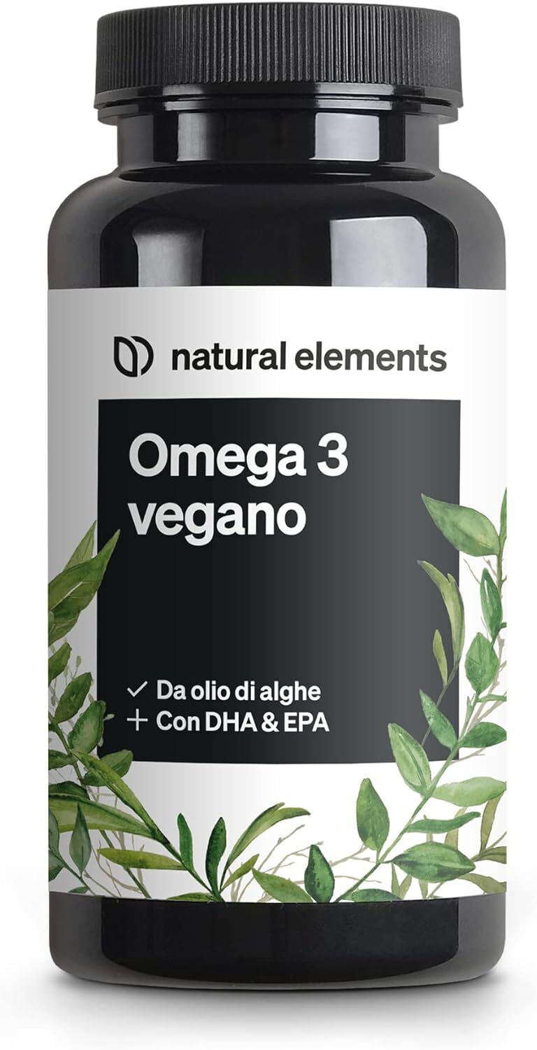 Omega 3 Vegan ad alta efficienza – 1444mg Olio di Alghe – Ad alto dosaggio...
