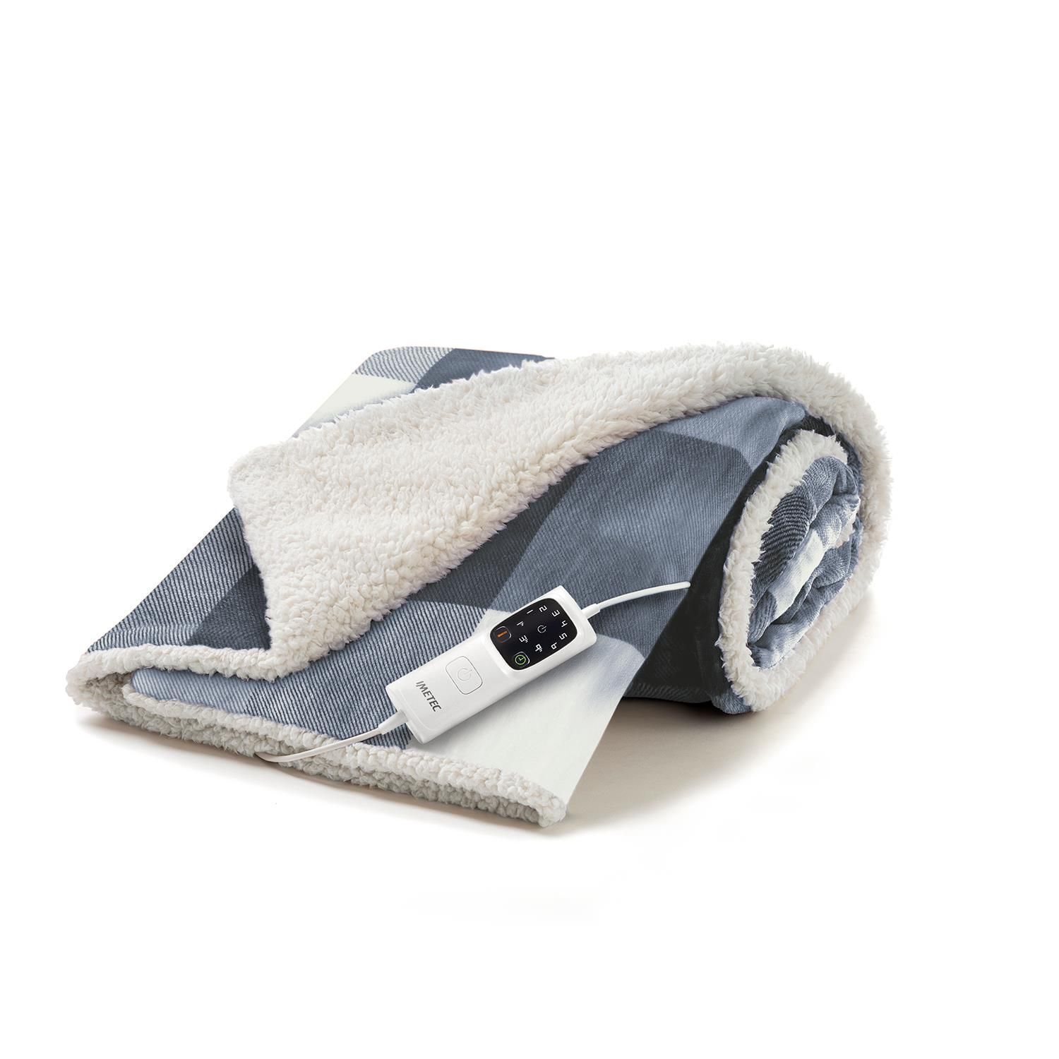 Imetec Scaldasonno Adapto CaldoPlaid 160x120cmTartan Grey 26031-Imetec Termoforo