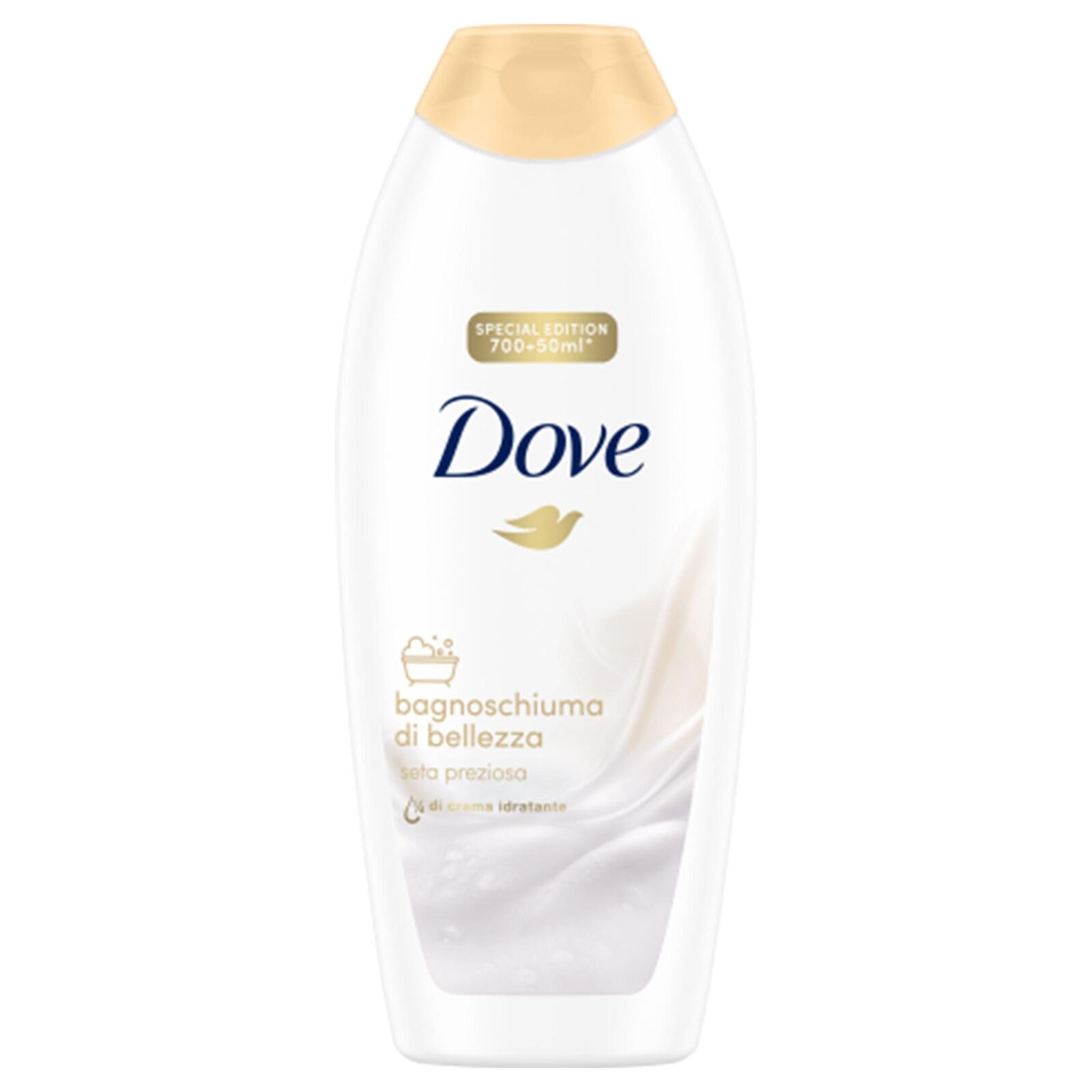 DOVE BAGNOSCHIUMA SETA PREZIOSA 750ML IGIENE PERSONALE