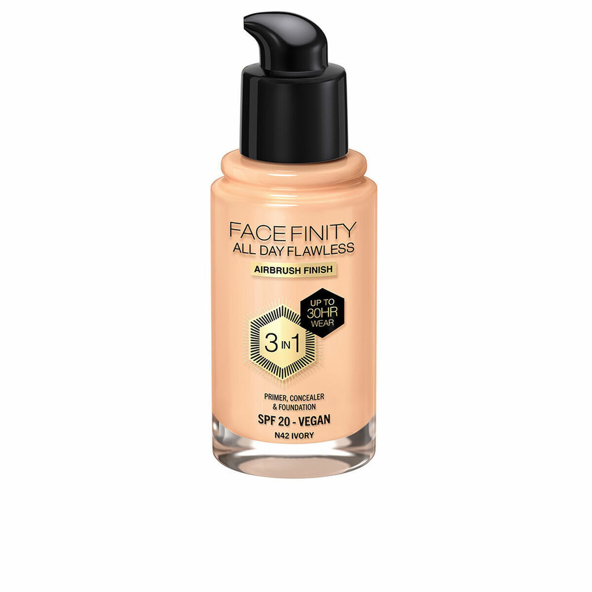Base Cremosa per il Trucco Max Factor Face Finity All Day Flawless 3 in 1 Spf