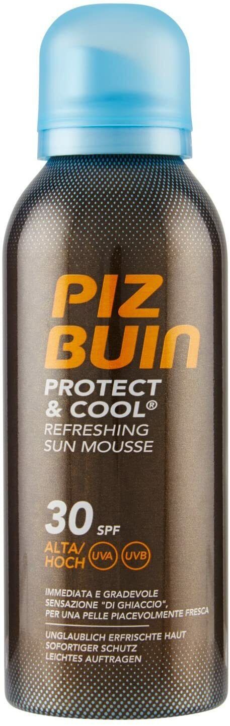 Schiuma protezione solare rinfrescante Piz Buin Protect & Cool SPF 30 150ml