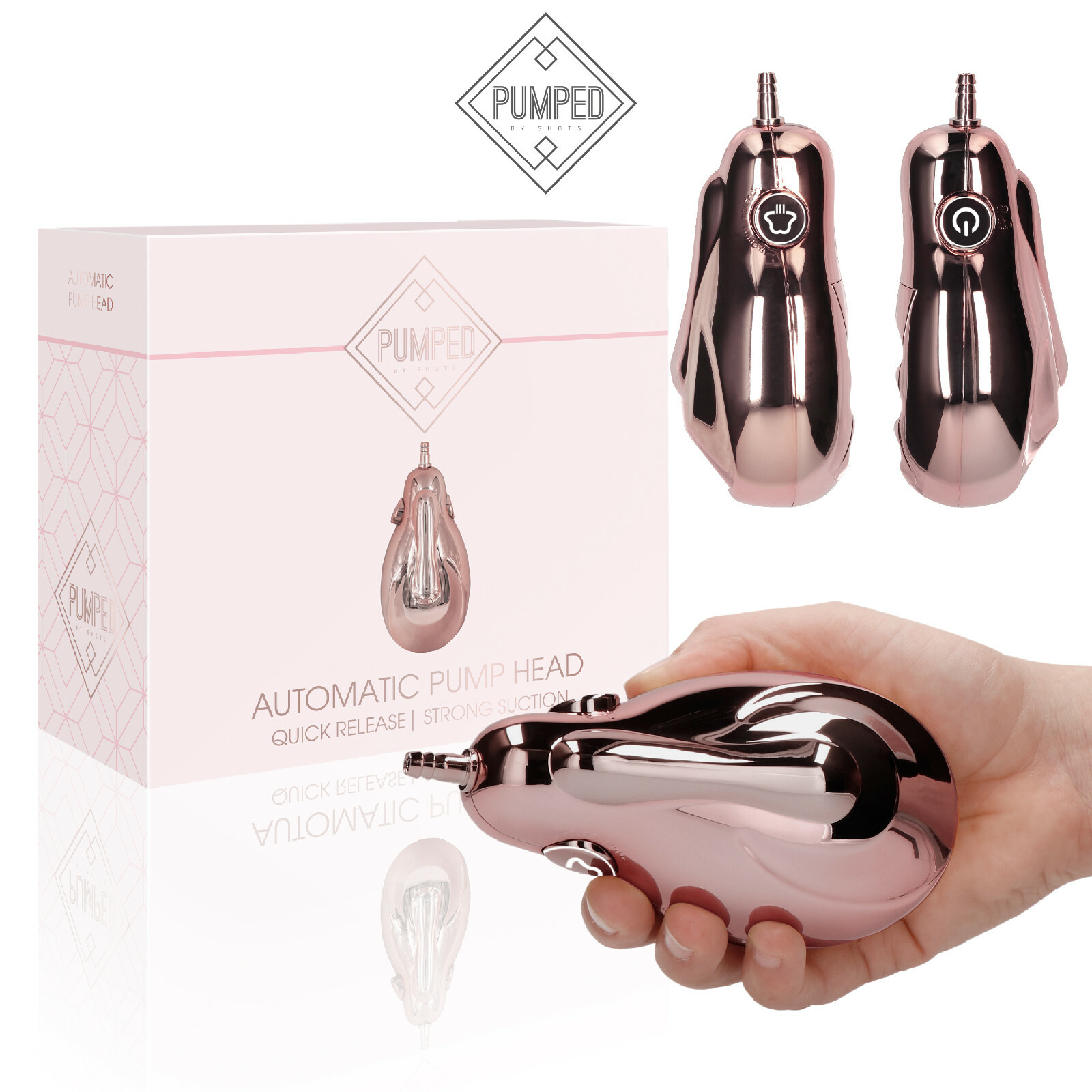 Pumped Universal Rechargeable Pump Head Pompa Aspirazione Ricaricabile per Coppe