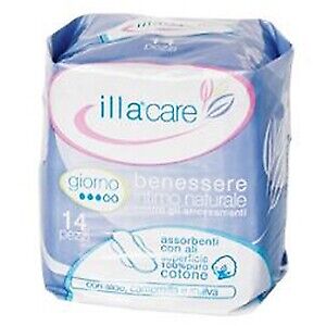 Pietrasanta Illa Care - Cotton Assorbenti con Ali Giorno, 14 assorbenti