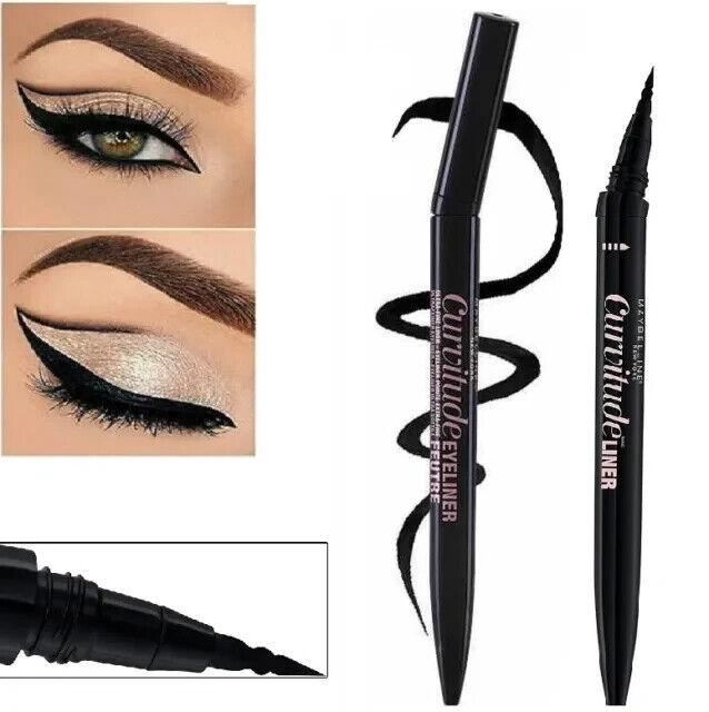 GEMEY MAYBELLINE - Eyeliner - Occhi - Feltro - Curvitude 01 Nero - Black