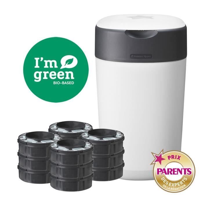 Tommee Tippee - Starter Pack - Contenitore Per Pannolini + 12 Ricariche - Twist