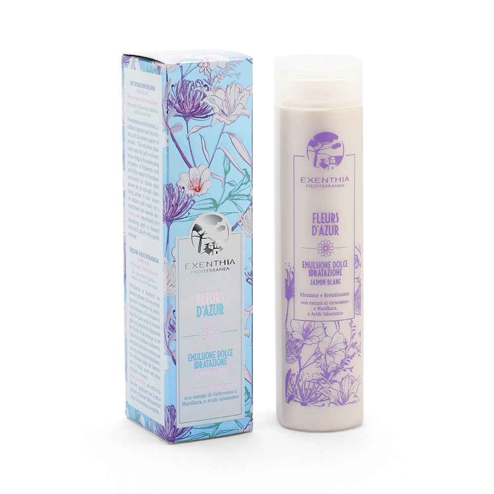 Fleurs D'Azur Emulsione Dolce Idratazione Jasmin Blanc 200ml - Exenthia Medit...