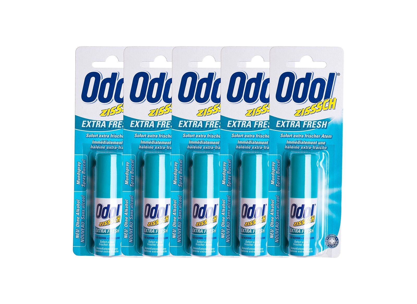 5 X Odol spray orale Extra FRESH 15 ml (y8o)