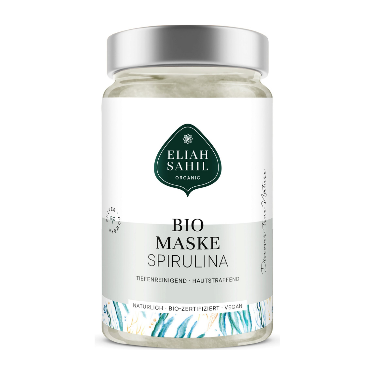 Maschera Viso Antirughe alla Spirulina Biologica - 100 gr - Eliah Sahil Organic