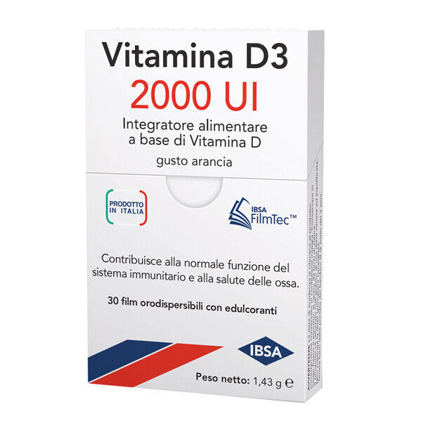 Vitamina D3 2000 UI 30 Film orodispersibili