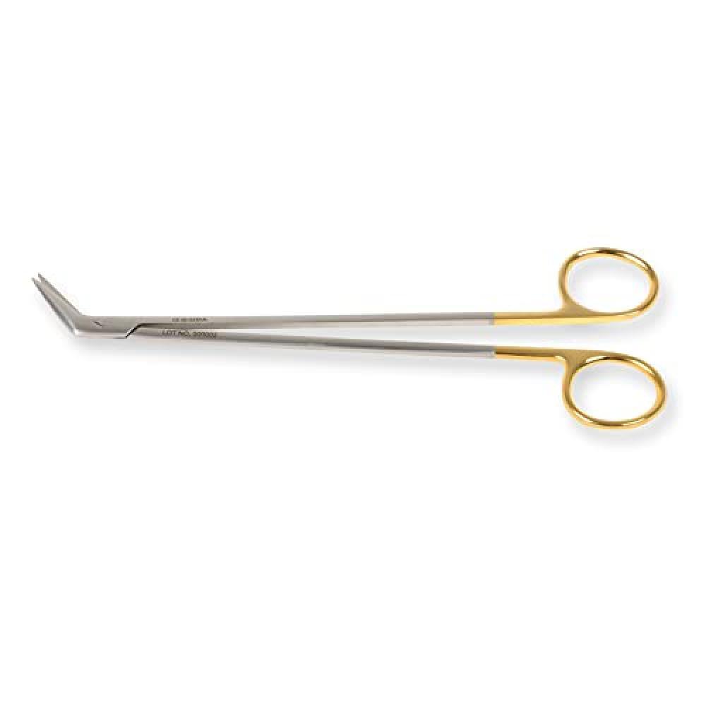 (TG. 19 cm ang. 60°) Gima, Forbici DeBakey Potts Smith in Carburo di Tungsteno,