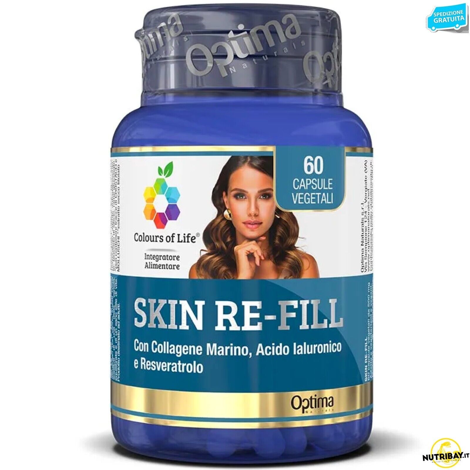 Optima Skin Re-Fill - 60 caps Integratore antiossidante per la pelle