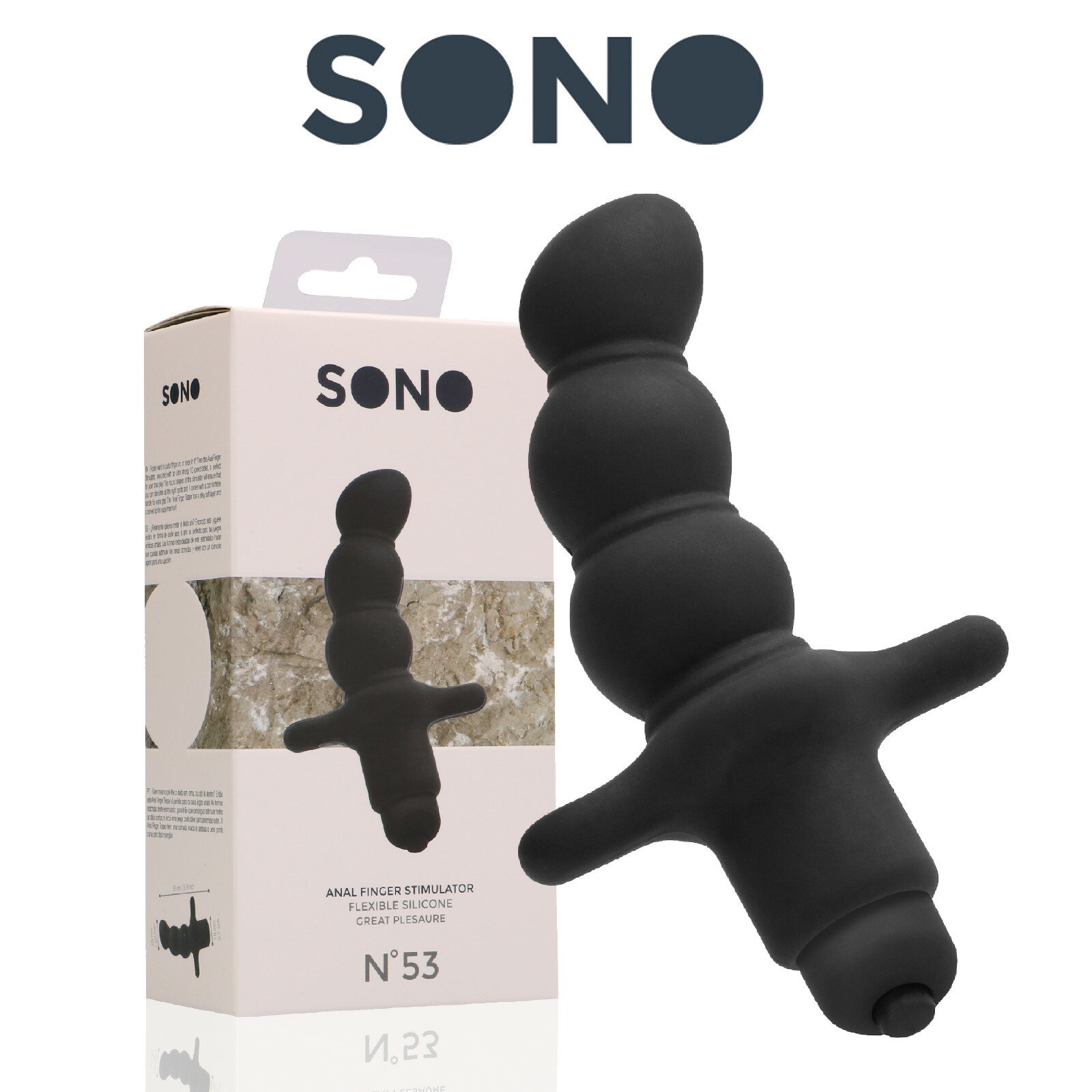 Shots Sono N 53 Anal Finger Stimulator Plug Tappo Anale Flessibile Curvo Sex Toy