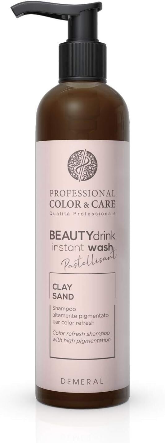 Demeral Beauty Drink Color Instant Wash Clay Sand 250ml shampoo tonalizzante