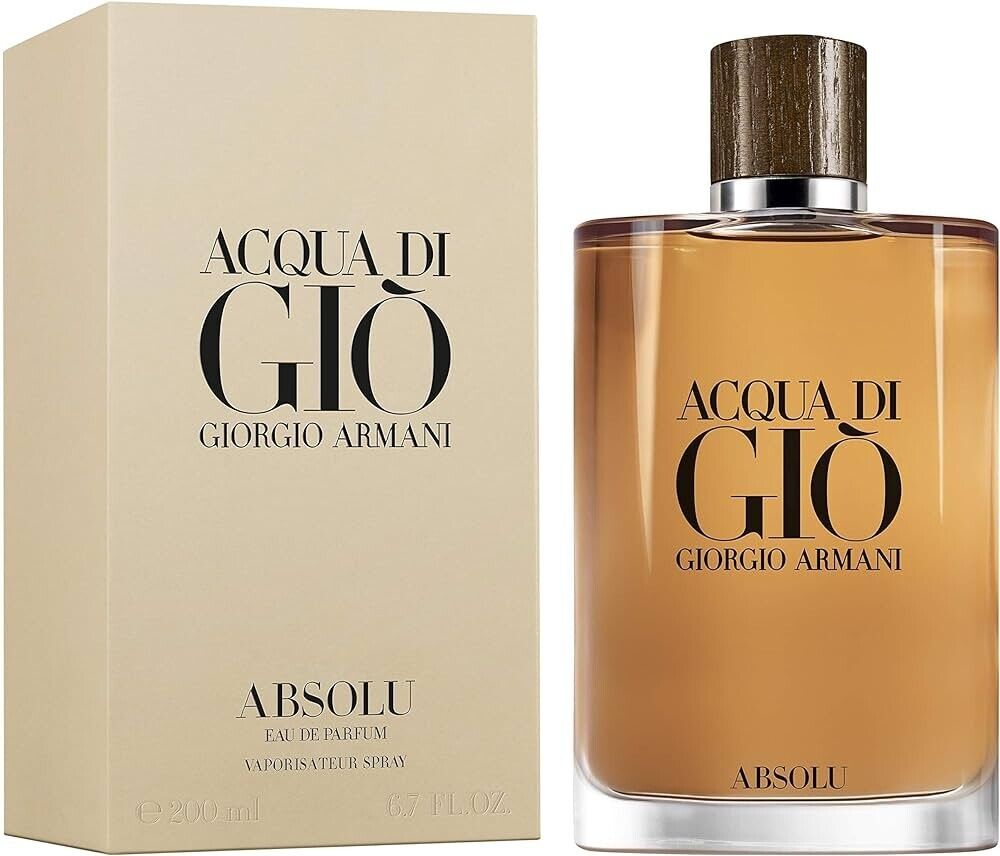 ARMANI ACQUA DI GIO' ABSOLU  EAU DE PARFUM 200 ML. VAPORISATEUR  SPRAY RARO RARE