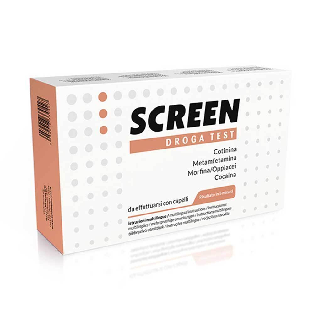 Screen Pharma Droga Test Capello rileva 4 sostanze, 1 test