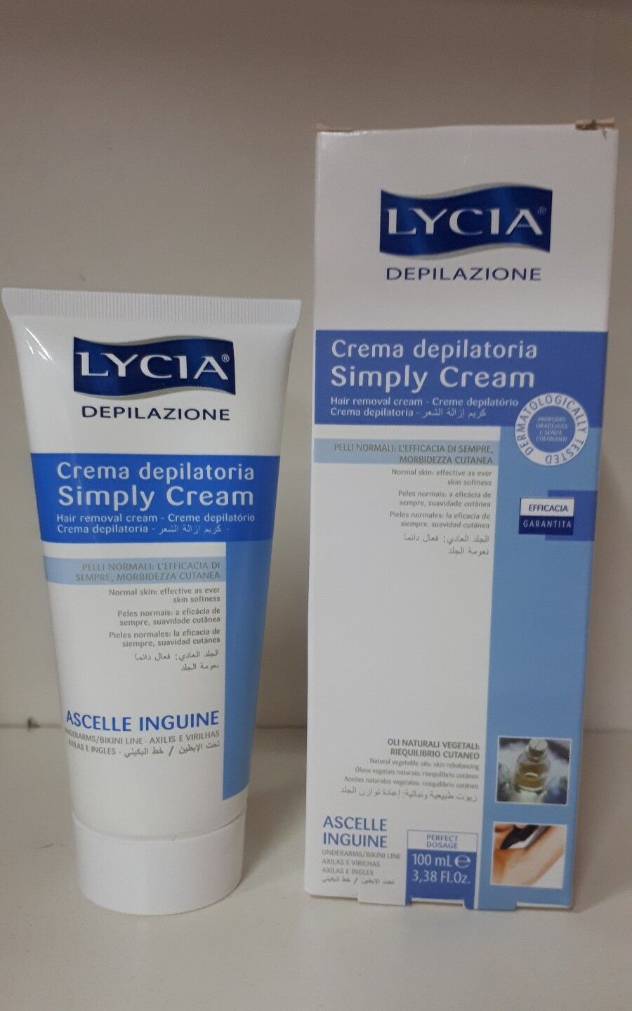 LYCIA CREMA DEPILATORIA SIMPLY CREAM ASCELLE INGUINE 100 ML