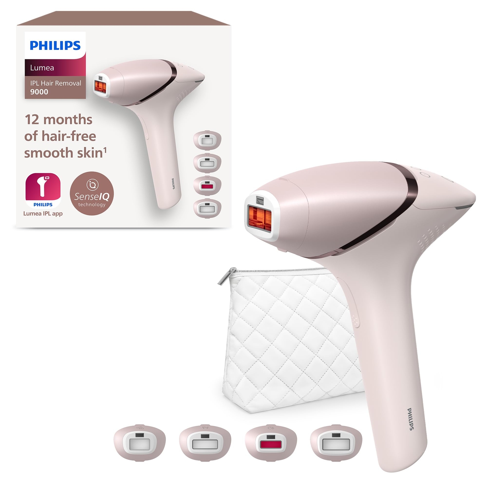 Philips Lumea IPL serie 9000 - Dispositivo di Epilazione a Luce Pulsata (H7S)