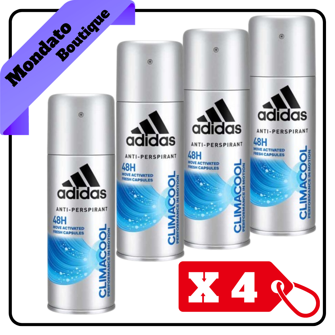 DEODORANTE ADIDAS 150ml SPRAY 48H CLIMACOOL (X4)